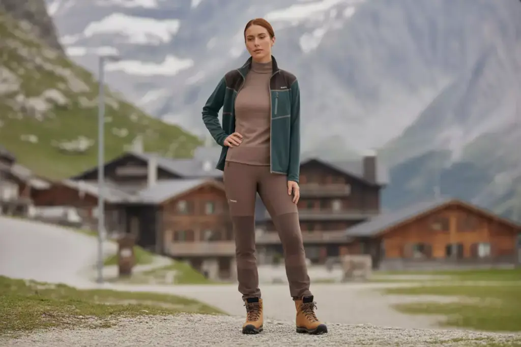 27 Style Conscious Explorer In Earth Tone Fleece And Softshell In Mountain Town