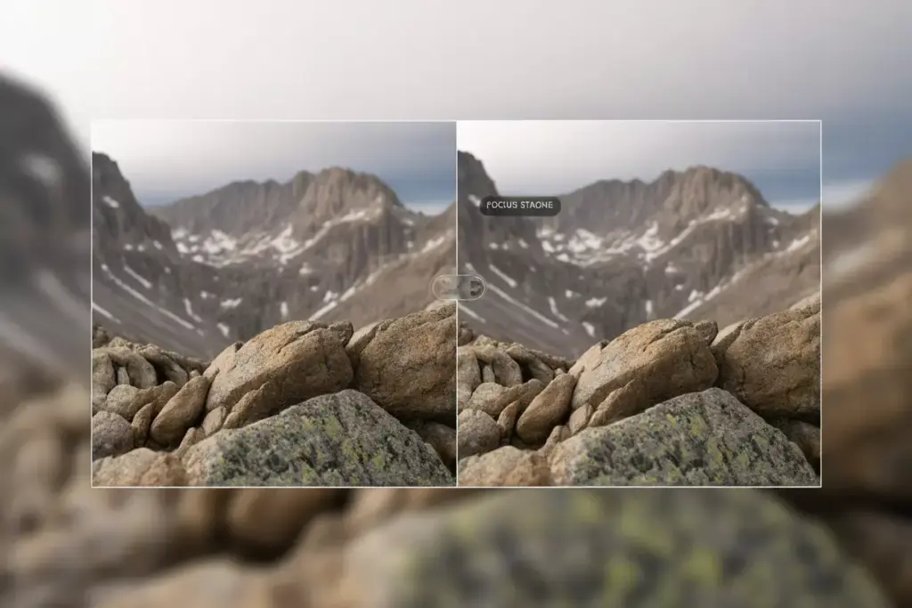 37 Technical Demonstration Of Focus Stacking For Sharp Foreground To Background Mountain Scene
