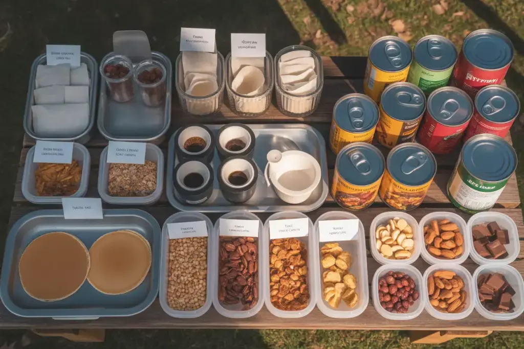 Pre Portioned Meal Stations Pancake Mix Oatmeal Coffee And Dinner Kits