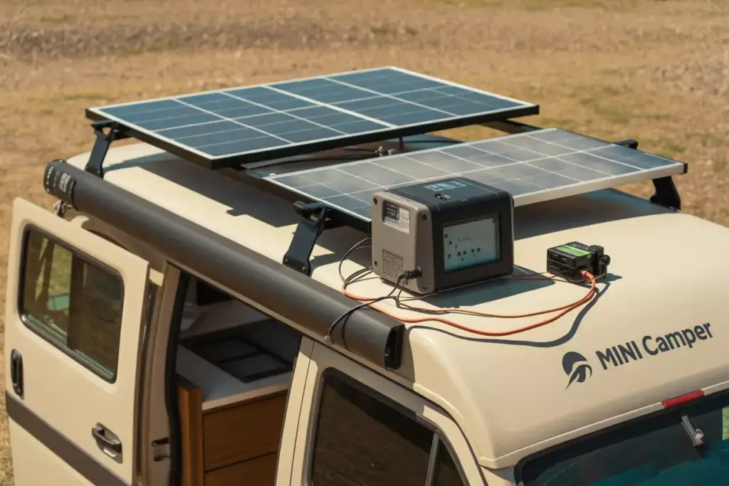 Off Grid Solar Panel Installation With Battery Management System