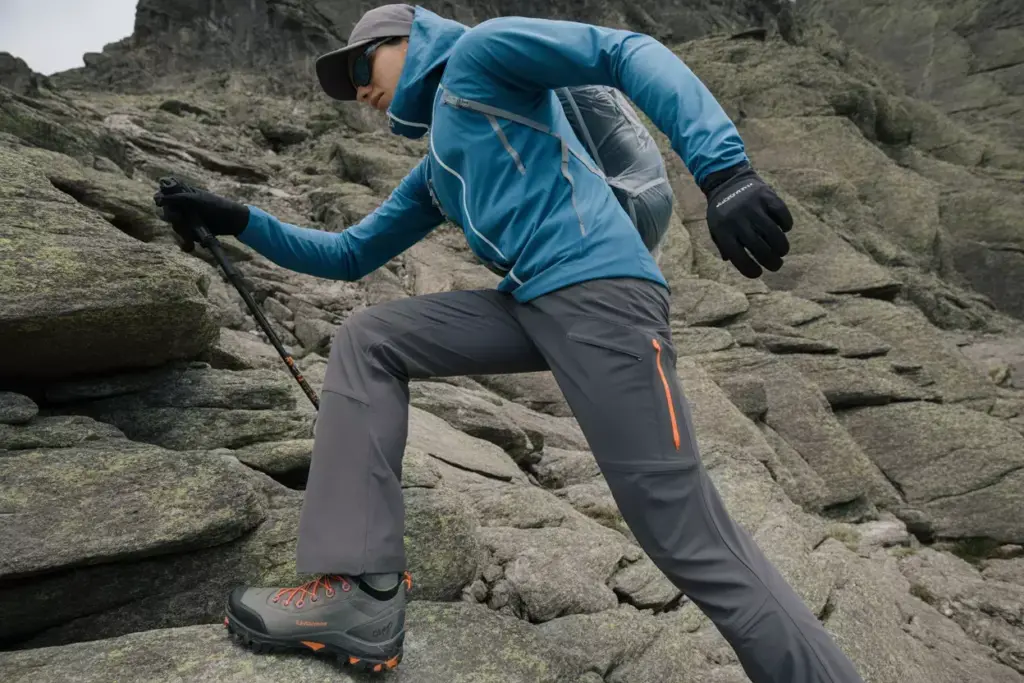 The Technical Trail Warrior Outfit With Softshell Jacket And Advanced Hiking Boots