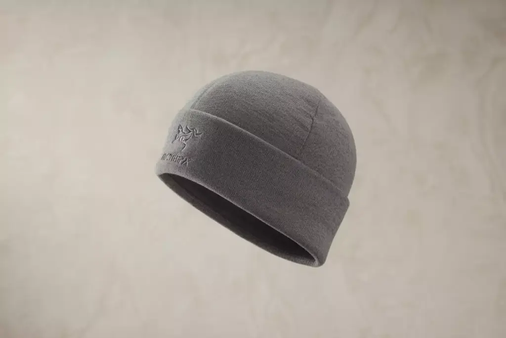 Arc Teryx Covert Beanie Minimalist Merino Wool Blend On Neutral Background