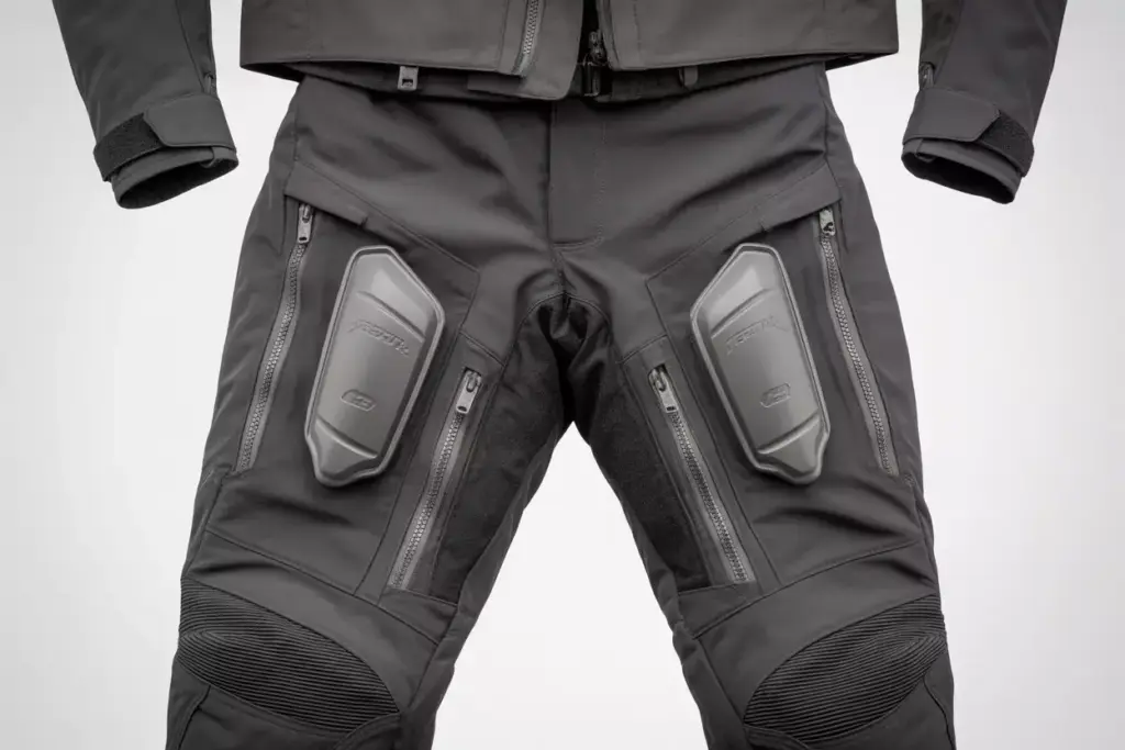 Adventure Riding Pants With Armor And Jacket Connection Zipper
