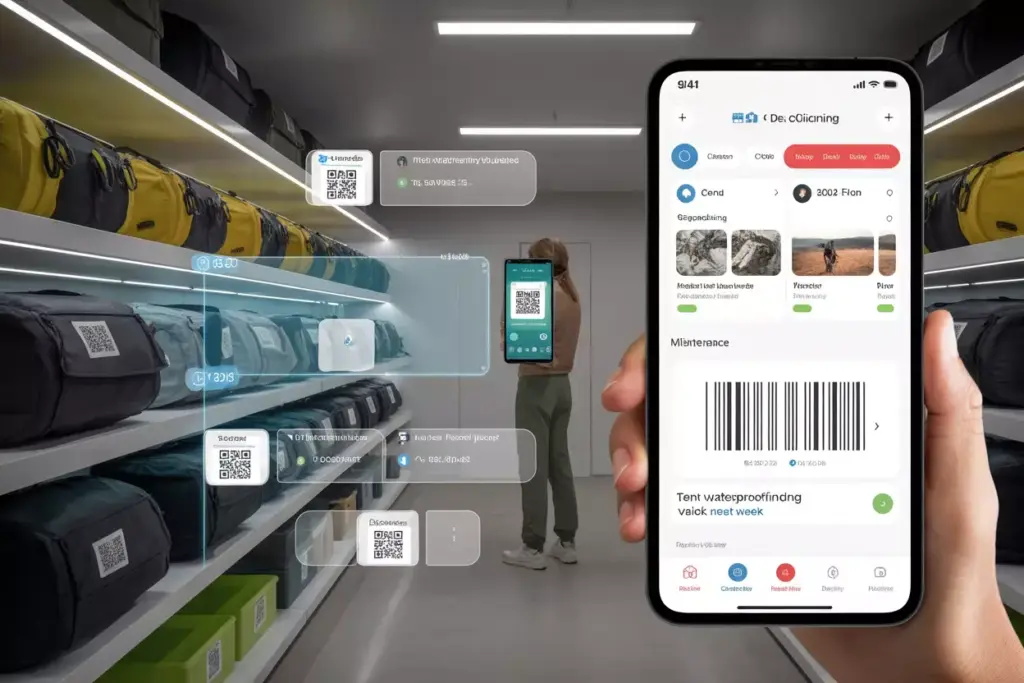 Digital Inventory Management System With Barcode Scanner And Gear Tracking