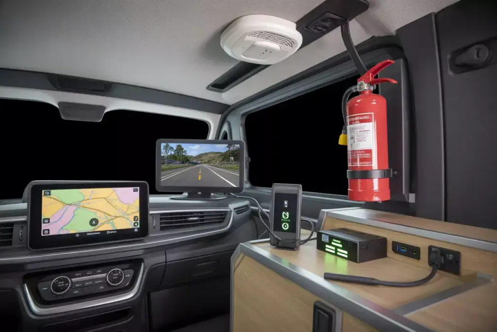 Van Tech Integration With Navigation Signal Booster Backup Camera And Safety Devices