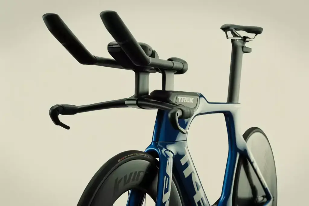 Trek Speed Concept Time Trial Bike Studio Shot Showcasing Aero Design
