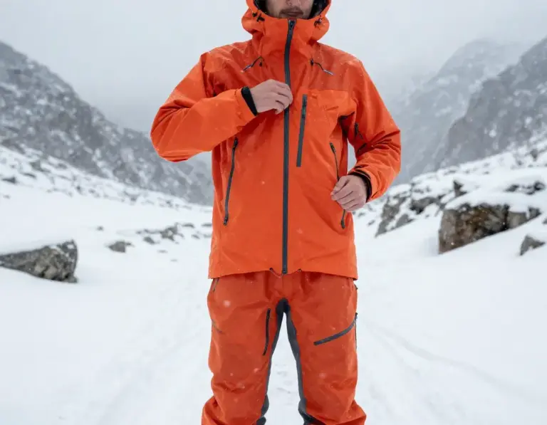 Featured Waterproof Breathable Shell Jacket Pit Zips Pants Snowstorm